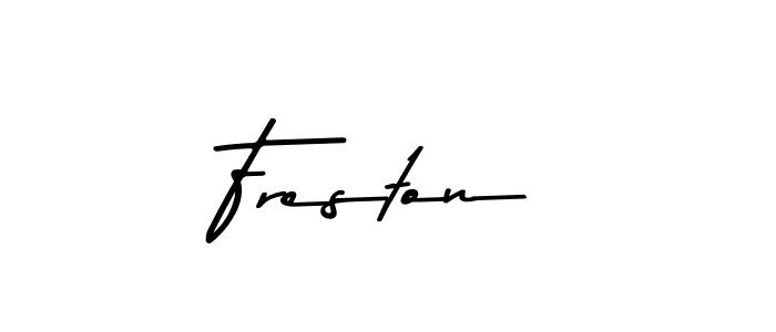 Design your own signature with our free online signature maker. With this signature software, you can create a handwritten (Asem Kandis PERSONAL USE) signature for name Freston. Freston signature style 9 images and pictures png