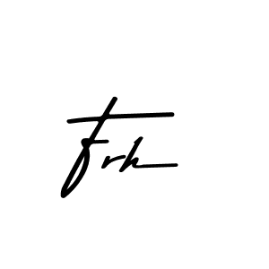 Frh stylish signature style. Best Handwritten Sign (Asem Kandis PERSONAL USE) for my name. Handwritten Signature Collection Ideas for my name Frh. Frh signature style 9 images and pictures png
