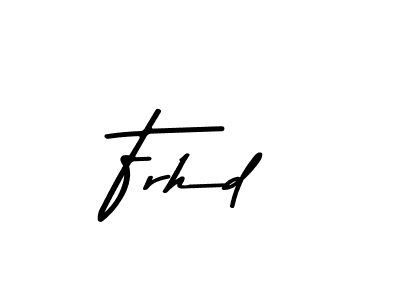 Frhd stylish signature style. Best Handwritten Sign (Asem Kandis PERSONAL USE) for my name. Handwritten Signature Collection Ideas for my name Frhd. Frhd signature style 9 images and pictures png