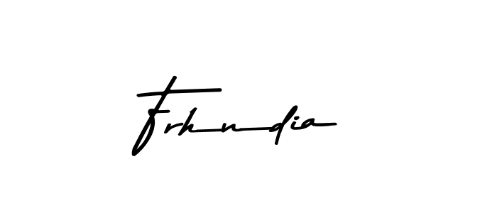 Also we have Frhndia name is the best signature style. Create professional handwritten signature collection using Asem Kandis PERSONAL USE autograph style. Frhndia signature style 9 images and pictures png