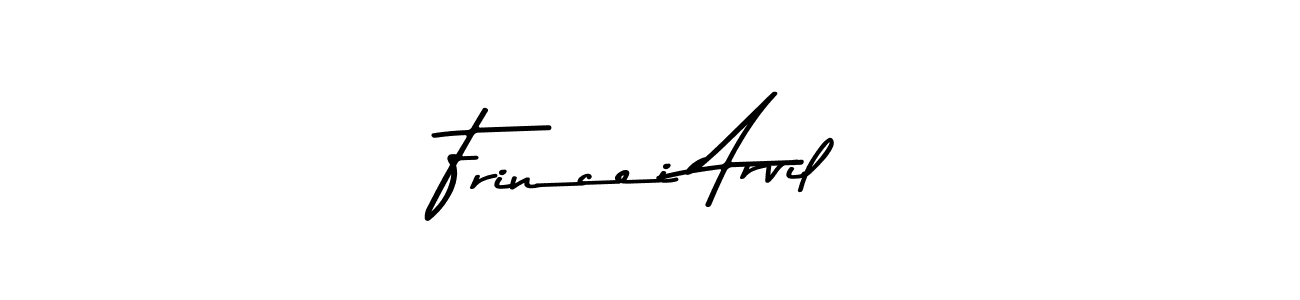 Frincei Arvil stylish signature style. Best Handwritten Sign (Asem Kandis PERSONAL USE) for my name. Handwritten Signature Collection Ideas for my name Frincei Arvil. Frincei Arvil signature style 9 images and pictures png