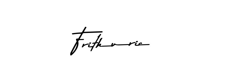 How to make Frithuric name signature. Use Asem Kandis PERSONAL USE style for creating short signs online. This is the latest handwritten sign. Frithuric signature style 9 images and pictures png