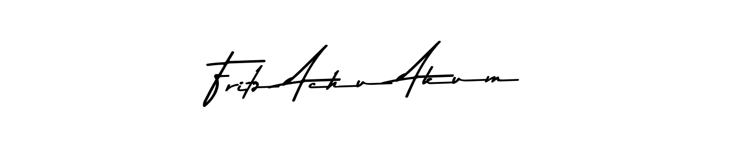 Create a beautiful signature design for name Fritz Achu Akum. With this signature (Asem Kandis PERSONAL USE) fonts, you can make a handwritten signature for free. Fritz Achu Akum signature style 9 images and pictures png