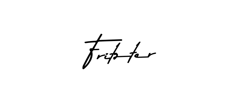 How to make Fritzter name signature. Use Asem Kandis PERSONAL USE style for creating short signs online. This is the latest handwritten sign. Fritzter signature style 9 images and pictures png