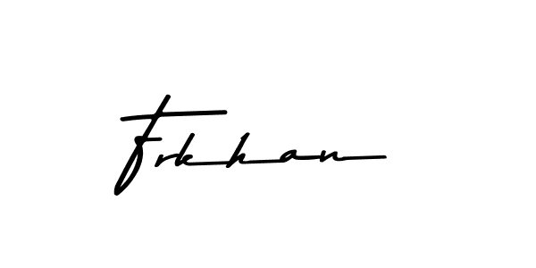 How to make Frkhan signature? Asem Kandis PERSONAL USE is a professional autograph style. Create handwritten signature for Frkhan name. Frkhan signature style 9 images and pictures png