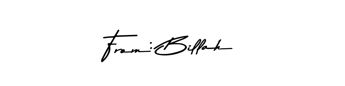 This is the best signature style for the From: Billah name. Also you like these signature font (Asem Kandis PERSONAL USE). Mix name signature. From: Billah signature style 9 images and pictures png