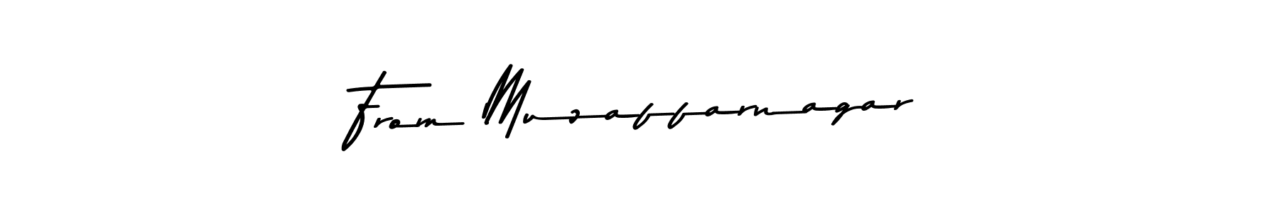 Make a beautiful signature design for name From Muzaffarnagar. With this signature (Asem Kandis PERSONAL USE) style, you can create a handwritten signature for free. From Muzaffarnagar signature style 9 images and pictures png