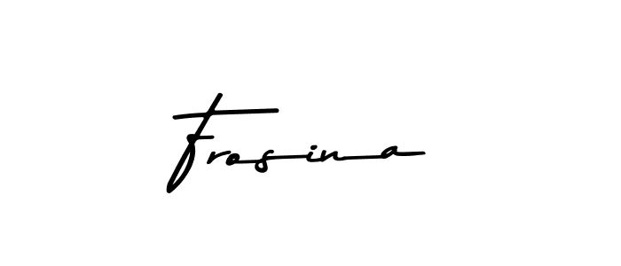 Design your own signature with our free online signature maker. With this signature software, you can create a handwritten (Asem Kandis PERSONAL USE) signature for name Frosina. Frosina signature style 9 images and pictures png
