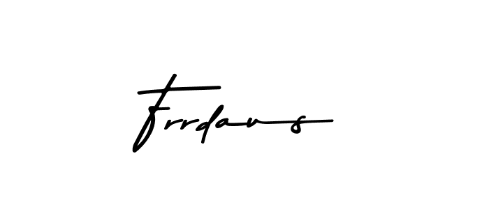 Use a signature maker to create a handwritten signature online. With this signature software, you can design (Asem Kandis PERSONAL USE) your own signature for name Frrdaus. Frrdaus signature style 9 images and pictures png