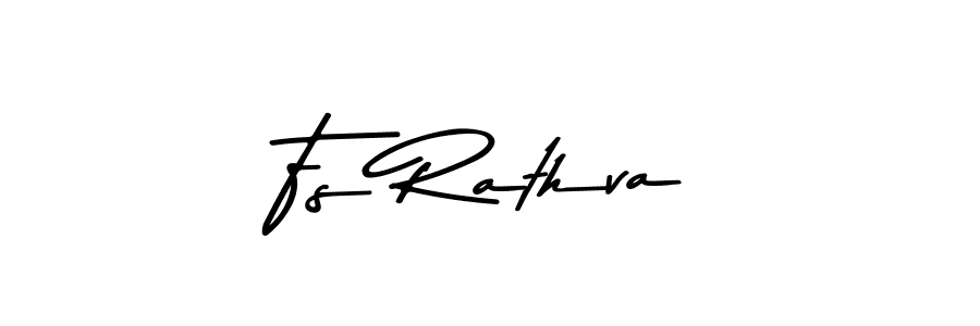 Also You can easily find your signature by using the search form. We will create Fs Rathva name handwritten signature images for you free of cost using Asem Kandis PERSONAL USE sign style. Fs Rathva signature style 9 images and pictures png
