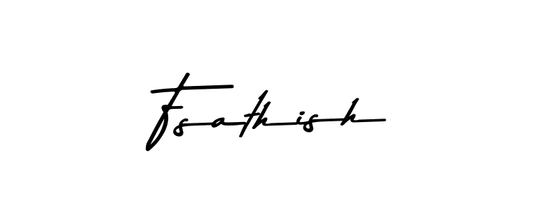 Design your own signature with our free online signature maker. With this signature software, you can create a handwritten (Asem Kandis PERSONAL USE) signature for name Fsathish. Fsathish signature style 9 images and pictures png
