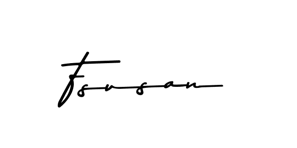 How to make Fsusan name signature. Use Asem Kandis PERSONAL USE style for creating short signs online. This is the latest handwritten sign. Fsusan signature style 9 images and pictures png