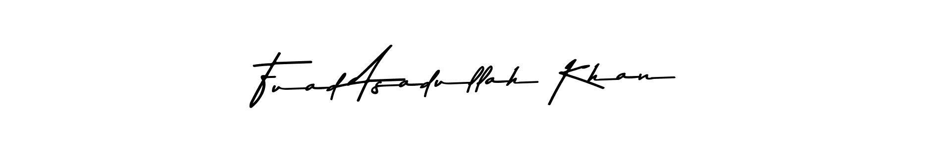 Make a beautiful signature design for name Fuad Asadullah Khan. Use this online signature maker to create a handwritten signature for free. Fuad Asadullah Khan signature style 9 images and pictures png