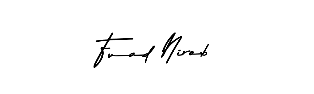 You should practise on your own different ways (Asem Kandis PERSONAL USE) to write your name (Fuad Nirob) in signature. don't let someone else do it for you. Fuad Nirob signature style 9 images and pictures png