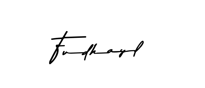 Make a beautiful signature design for name Fudhayl. With this signature (Asem Kandis PERSONAL USE) style, you can create a handwritten signature for free. Fudhayl signature style 9 images and pictures png