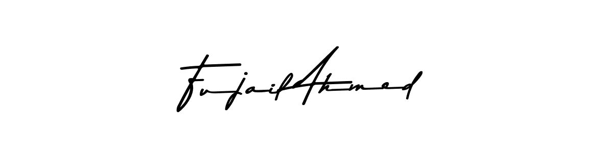 if you are searching for the best signature style for your name Fujail Ahmed. so please give up your signature search. here we have designed multiple signature styles  using Asem Kandis PERSONAL USE. Fujail Ahmed signature style 9 images and pictures png
