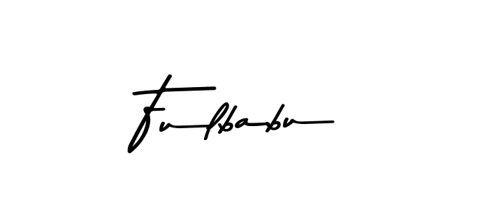 How to make Fulbabu name signature. Use Asem Kandis PERSONAL USE style for creating short signs online. This is the latest handwritten sign. Fulbabu signature style 9 images and pictures png