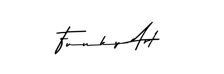 Also we have Funky Art name is the best signature style. Create professional handwritten signature collection using Asem Kandis PERSONAL USE autograph style. Funky Art signature style 9 images and pictures png