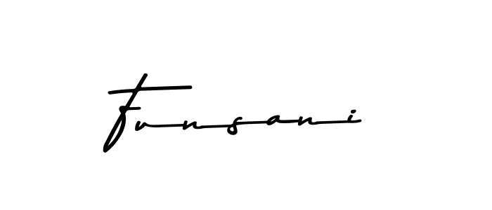 You should practise on your own different ways (Asem Kandis PERSONAL USE) to write your name (Funsani) in signature. don't let someone else do it for you. Funsani signature style 9 images and pictures png