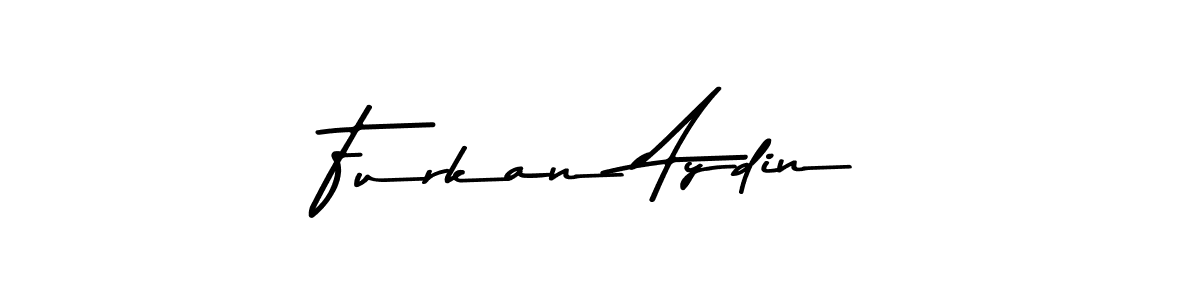 How to make Furkan Aydin name signature. Use Asem Kandis PERSONAL USE style for creating short signs online. This is the latest handwritten sign. Furkan Aydin signature style 9 images and pictures png