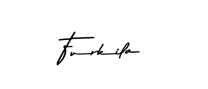 Make a beautiful signature design for name Furkila. With this signature (Asem Kandis PERSONAL USE) style, you can create a handwritten signature for free. Furkila signature style 9 images and pictures png