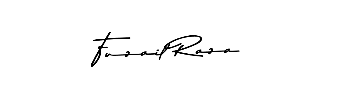 How to make Fuzail Raza name signature. Use Asem Kandis PERSONAL USE style for creating short signs online. This is the latest handwritten sign. Fuzail Raza signature style 9 images and pictures png