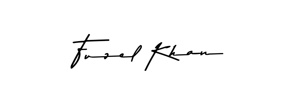 How to make Fuzel Khan name signature. Use Asem Kandis PERSONAL USE style for creating short signs online. This is the latest handwritten sign. Fuzel Khan signature style 9 images and pictures png