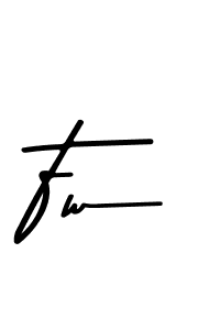 Similarly Asem Kandis PERSONAL USE is the best handwritten signature design. Signature creator online .You can use it as an online autograph creator for name Fw. Fw signature style 9 images and pictures png