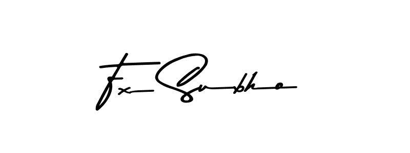 Fx Subho stylish signature style. Best Handwritten Sign (Asem Kandis PERSONAL USE) for my name. Handwritten Signature Collection Ideas for my name Fx Subho. Fx Subho signature style 9 images and pictures png