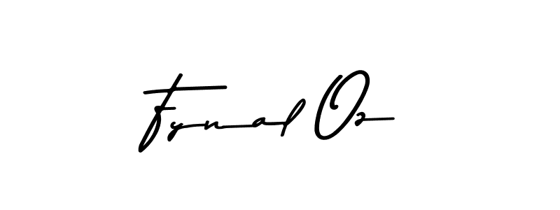 How to make Fynal Oz name signature. Use Asem Kandis PERSONAL USE style for creating short signs online. This is the latest handwritten sign. Fynal Oz signature style 9 images and pictures png