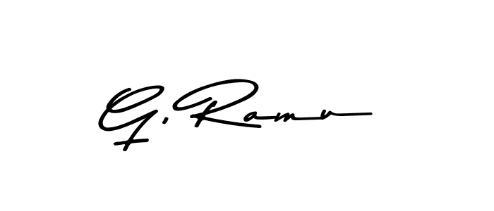 Similarly Asem Kandis PERSONAL USE is the best handwritten signature design. Signature creator online .You can use it as an online autograph creator for name G, Ramu. G, Ramu signature style 9 images and pictures png