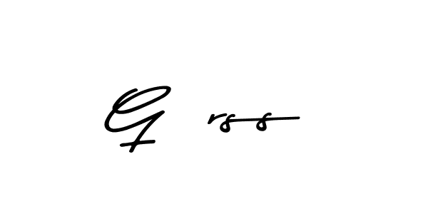 Görss stylish signature style. Best Handwritten Sign (Asem Kandis PERSONAL USE) for my name. Handwritten Signature Collection Ideas for my name Görss. Görss signature style 9 images and pictures png