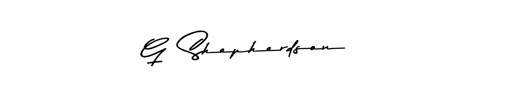 How to make G  Shepherdson    signature? Asem Kandis PERSONAL USE is a professional autograph style. Create handwritten signature for G  Shepherdson    name. G  Shepherdson    signature style 9 images and pictures png