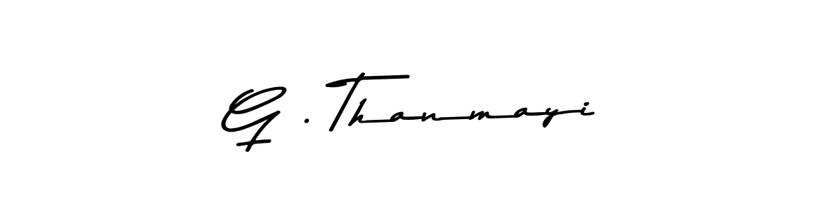 Asem Kandis PERSONAL USE is a professional signature style that is perfect for those who want to add a touch of class to their signature. It is also a great choice for those who want to make their signature more unique. Get G . Thanmayi name to fancy signature for free. G . Thanmayi signature style 9 images and pictures png