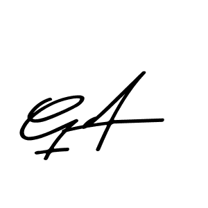 Make a beautiful signature design for name G A. With this signature (Asem Kandis PERSONAL USE) style, you can create a handwritten signature for free. G A signature style 9 images and pictures png