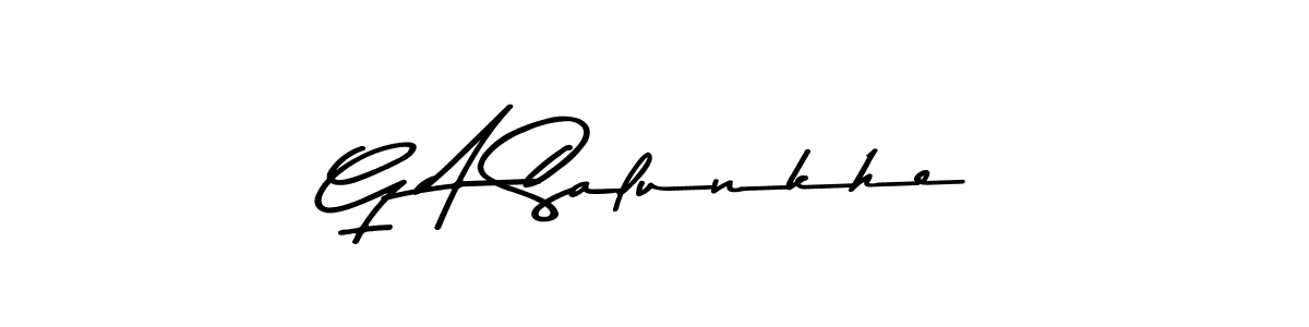 Also You can easily find your signature by using the search form. We will create G A Salunkhe name handwritten signature images for you free of cost using Asem Kandis PERSONAL USE sign style. G A Salunkhe signature style 9 images and pictures png