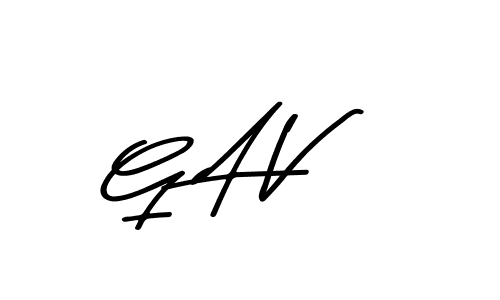 Create a beautiful signature design for name G A V. With this signature (Asem Kandis PERSONAL USE) fonts, you can make a handwritten signature for free. G A V signature style 9 images and pictures png