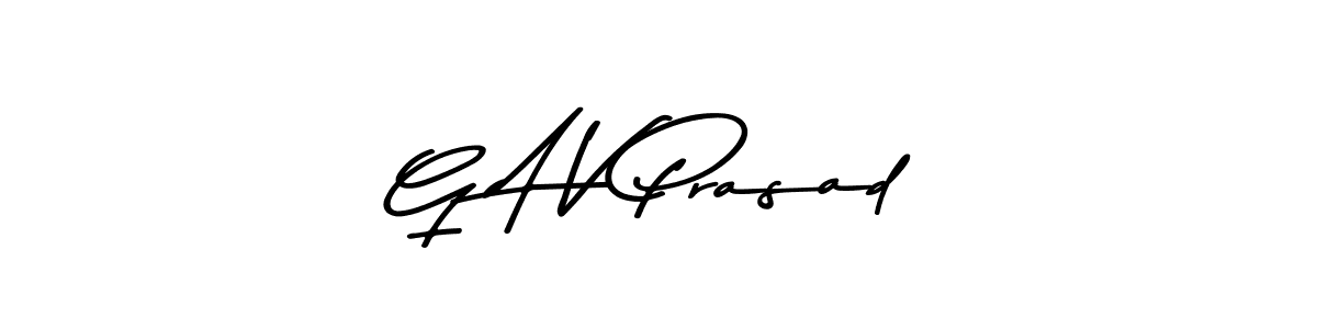 G A V Prasad stylish signature style. Best Handwritten Sign (Asem Kandis PERSONAL USE) for my name. Handwritten Signature Collection Ideas for my name G A V Prasad. G A V Prasad signature style 9 images and pictures png