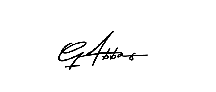 Create a beautiful signature design for name G Abbas. With this signature (Asem Kandis PERSONAL USE) fonts, you can make a handwritten signature for free. G Abbas signature style 9 images and pictures png