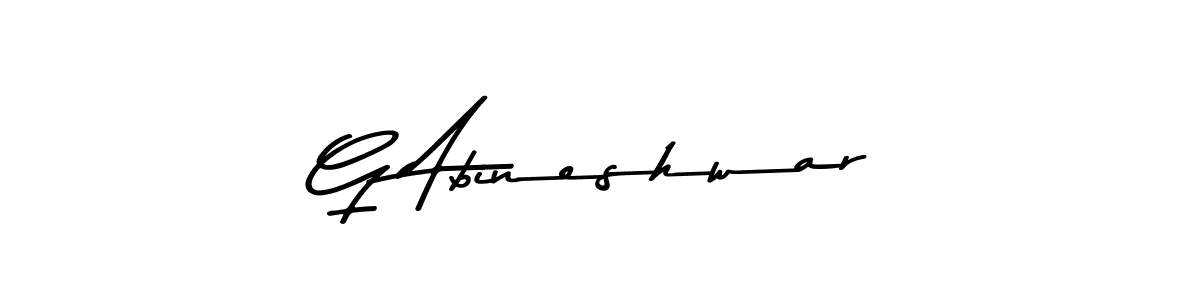 Design your own signature with our free online signature maker. With this signature software, you can create a handwritten (Asem Kandis PERSONAL USE) signature for name G Abineshwar. G Abineshwar signature style 9 images and pictures png
