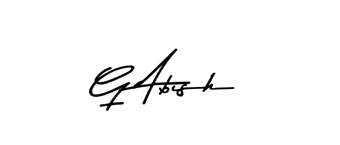 Design your own signature with our free online signature maker. With this signature software, you can create a handwritten (Asem Kandis PERSONAL USE) signature for name G Abish. G Abish signature style 9 images and pictures png