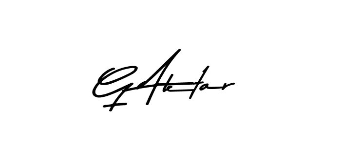 The best way (Asem Kandis PERSONAL USE) to make a short signature is to pick only two or three words in your name. The name G Aktar include a total of six letters. For converting this name. G Aktar signature style 9 images and pictures png