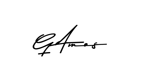 Create a beautiful signature design for name G Amos. With this signature (Asem Kandis PERSONAL USE) fonts, you can make a handwritten signature for free. G Amos signature style 9 images and pictures png