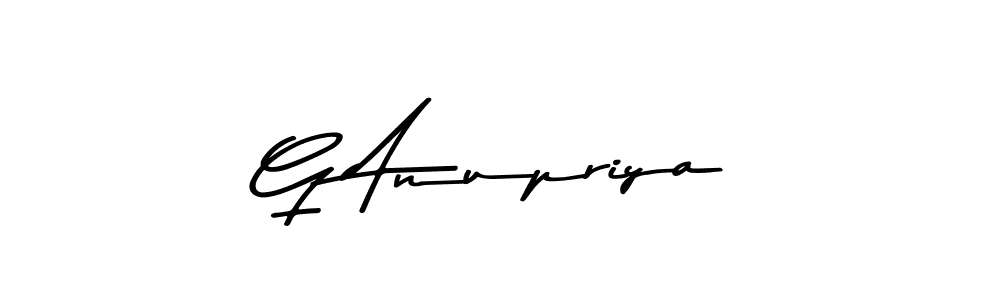 Design your own signature with our free online signature maker. With this signature software, you can create a handwritten (Asem Kandis PERSONAL USE) signature for name G Anupriya. G Anupriya signature style 9 images and pictures png