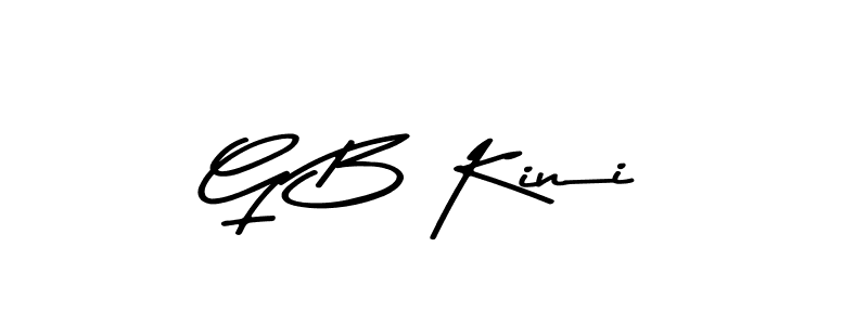 Also we have G B Kini name is the best signature style. Create professional handwritten signature collection using Asem Kandis PERSONAL USE autograph style. G B Kini signature style 9 images and pictures png