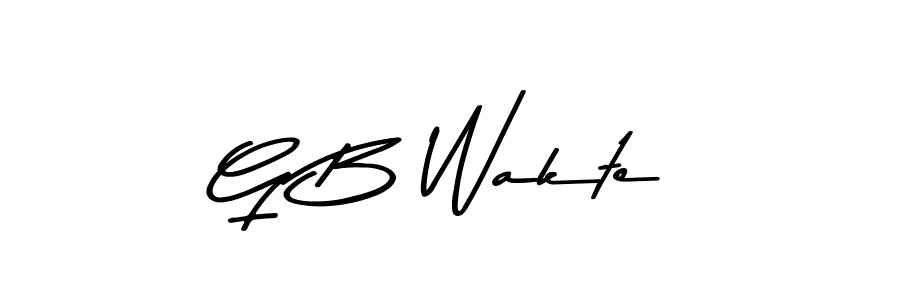 Use a signature maker to create a handwritten signature online. With this signature software, you can design (Asem Kandis PERSONAL USE) your own signature for name G B Wakte. G B Wakte signature style 9 images and pictures png