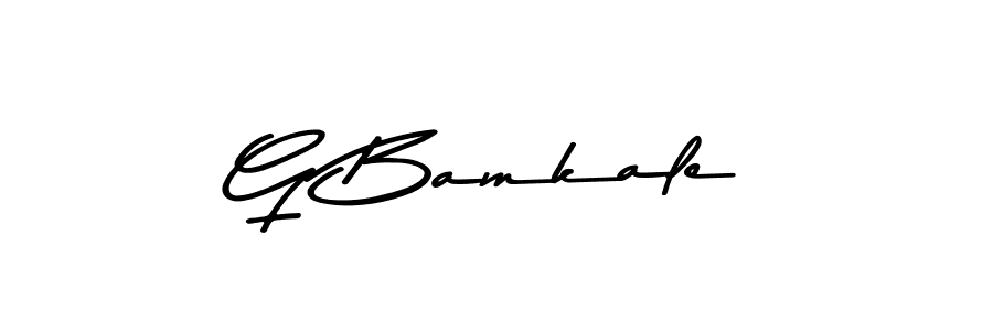 Make a beautiful signature design for name G Bamkale. With this signature (Asem Kandis PERSONAL USE) style, you can create a handwritten signature for free. G Bamkale signature style 9 images and pictures png