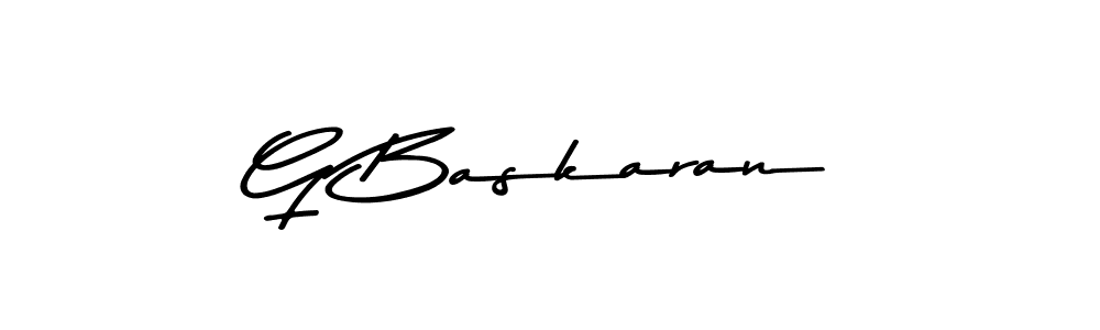 G Baskaran stylish signature style. Best Handwritten Sign (Asem Kandis PERSONAL USE) for my name. Handwritten Signature Collection Ideas for my name G Baskaran. G Baskaran signature style 9 images and pictures png