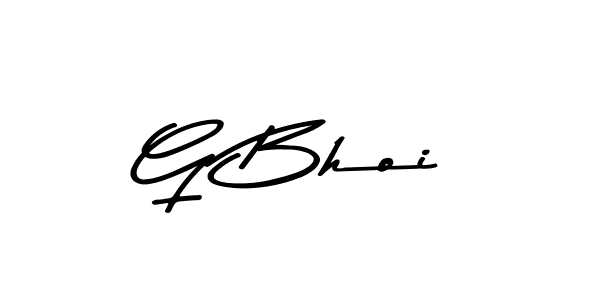 You should practise on your own different ways (Asem Kandis PERSONAL USE) to write your name (G Bhoi) in signature. don't let someone else do it for you. G Bhoi signature style 9 images and pictures png