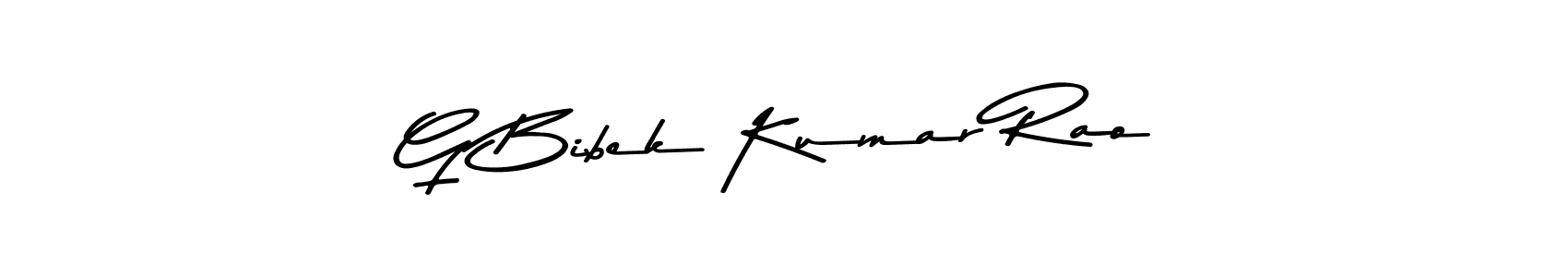 Create a beautiful signature design for name G Bibek Kumar Rao. With this signature (Asem Kandis PERSONAL USE) fonts, you can make a handwritten signature for free. G Bibek Kumar Rao signature style 9 images and pictures png
